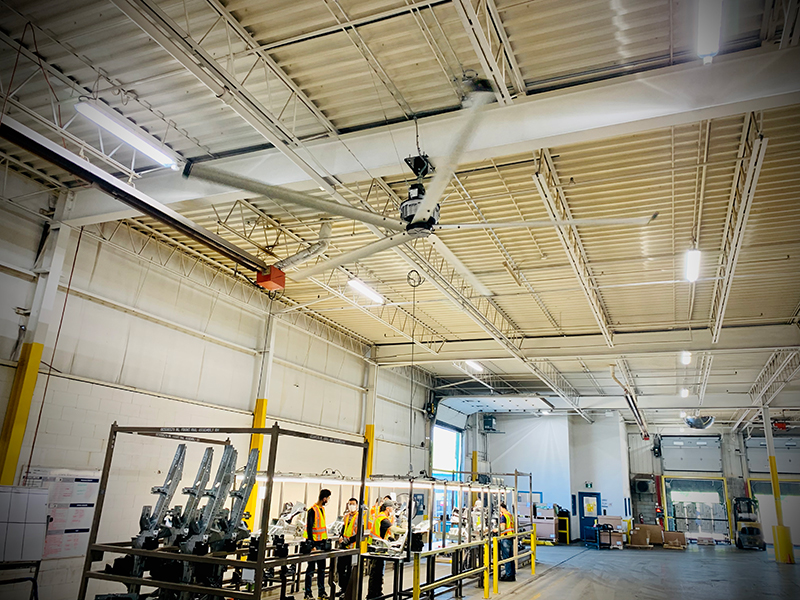 big ceiling fans for warehouse